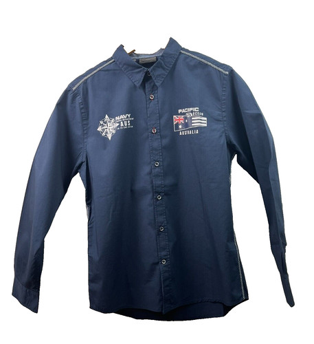 Hemd herren navi blau - s,