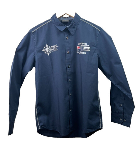 Hemd herren navi blau - 37/38, s