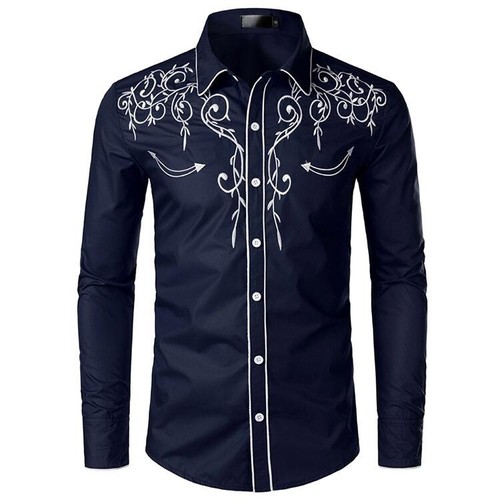Herren stickerei hemd - herren, western