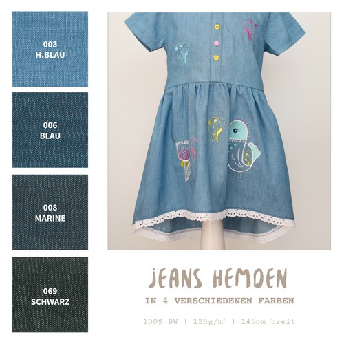 Jeans hemden blusen stoff - jeans, hemden,