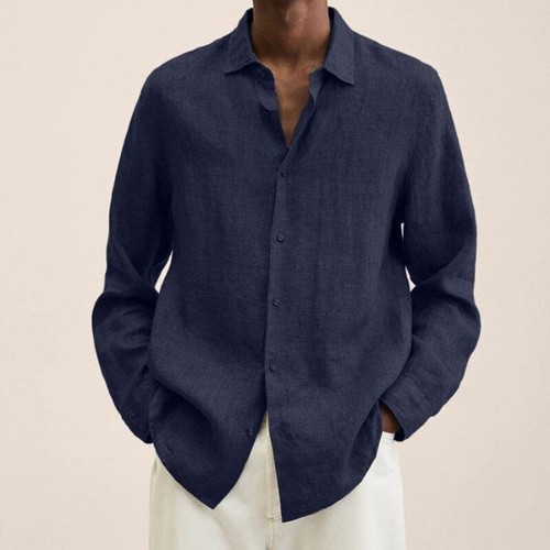 Langarmhemd herren button down - herren,