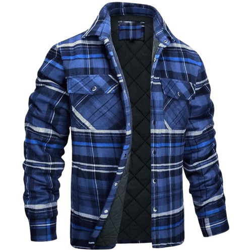 Herren karierte hemdjacke - karierte,
