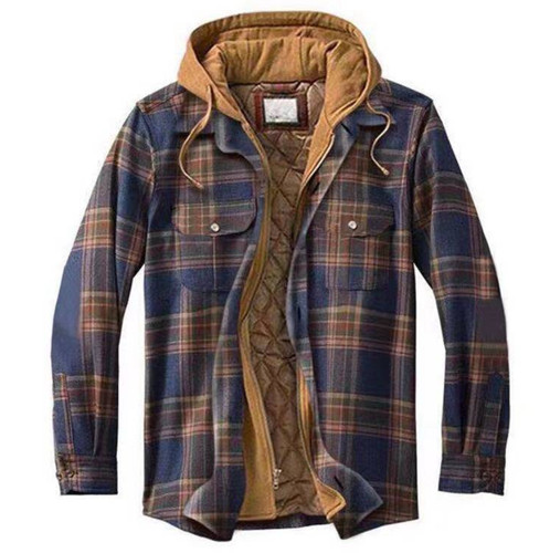 Herren plaid arbeitsjacke - plaid,