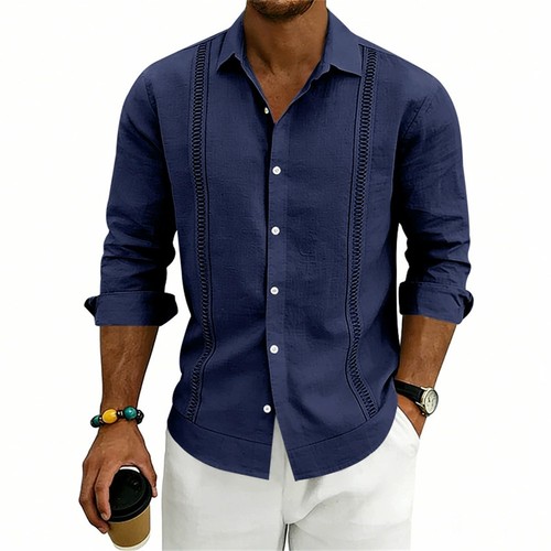 Herren langarm blusehemd - herren,